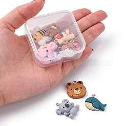 10 pz 10 ciondoli in resina animale in stile&nbsp;RESI-YW0001-21