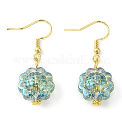 Orecchini pendenti in vetro girasole&nbsp;EJEW-JE05305