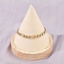 Bracelets à chaîne Figaro en acier inoxydable 304 pour femmes&nbsp;BJEW-G757-15GP
