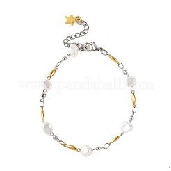 Bracelets à maillons ovales en acier inoxydable 304 pour femmes&nbsp;BJEW-JB14165