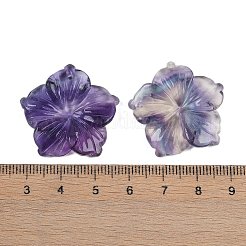 Natürliche bunte Fluorit geschnitzte Anhänger&nbsp;G-B097-01A-16