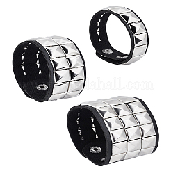 3 Stück 3 Stile PU Wickelkordel Armbänder Set&nbsp;BJEW-LP0001-06
