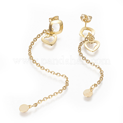 Boucles d'oreilles à tige en acier inoxydable 304&nbsp;EJEW-E248-50G