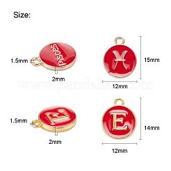 2 set 2 ciondoli smaltati in lega placcata oro di stili&nbsp;ENAM-YW0001-28F