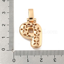 Pendentifs en laiton zircon cubique transparent&nbsp;KK-B099-01G-P