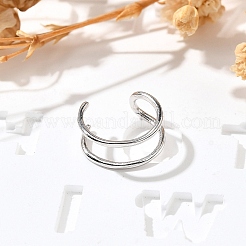 925 orecchini a polsino in argento sterling da donna&nbsp;EJEW-F360-01A-P