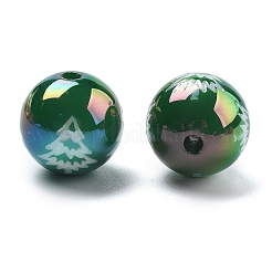 Weihnachtsthema UV-Beschichtung Acrylperlen&nbsp;OACR-M022-08D
