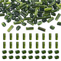 90 pieza de 2 estilos de cuentas de piedras preciosas de imitación acrílicas opacas&nbsp;OACR-TA0005-14D