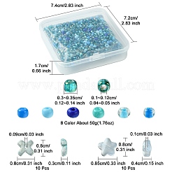 Backfarbe Glas runde Saatperlen Perlen mit Glasperle&nbsp;SEED-FS0001-23