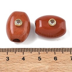 Natürliche rote Jaspis europäischen Perlen&nbsp;GG-CBA105B-02D-G