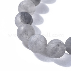 Natürliche trübe Quarzperlen dehnen Armbänder&nbsp;BJEW-JB04173-02