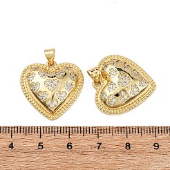 Colgante micropavé cubic zirconia de latón&nbsp;KK-K408-42G