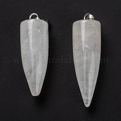 Natürliche Quarzkristall spitze Anhänger&nbsp;G-D040-01P-B15