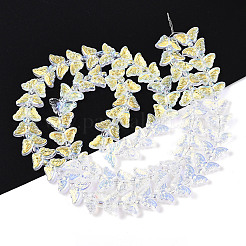 Brins de perles de verre électrolytiques transparentes&nbsp;GLAA-T023-39A-01