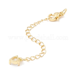 Prolunga catena in zirconi cubici micro pavè di ottone&nbsp;KK-C238-07G