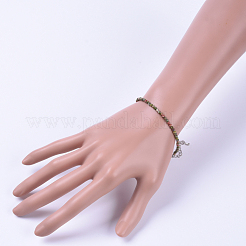 Bracelets de perles unakite naturel&nbsp;BJEW-JB04555-04