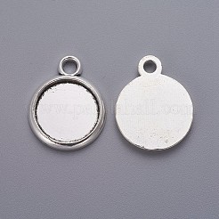 Supports de cabochon de pendentif de style tibétain&nbsp;TIBE-A19755-AS-FF