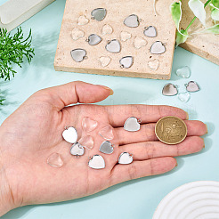 DIY-Sets zur Herstellung von Herzanhängern aus Edelstahl 304&nbsp;DIY-TA0014-45