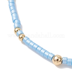 2 juego de pulseras elásticas con cuentas de vidrio para mujer&nbsp;BJEW-MZ00296-02