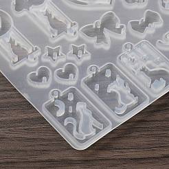 Stampi in silicone fai da te per ciondoli a forma di gatto&nbsp;DIY-F161-01C