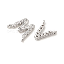 26 Stk. Messing Micro Pave klarer Zirkonia Anhänger&nbsp;KK-H252-02P