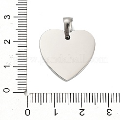 Pendentifs vierges estampés en acier inoxydable 304&nbsp;STAS-Z126-02P-01