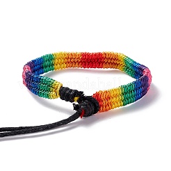 Regenbogen-Pride-Armband&nbsp;LS-BJEW-F422-01B