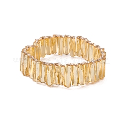 Gedrehte Glas-Fingerringe für Damen&nbsp;RJEW-JR00906