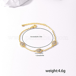 Bracelets à maillons en forme de larme en laiton&nbsp;ZC8988-1