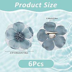 6 broche en tissu à fleurs pour sac à dos&nbsp;JEWB-FH0002-38C