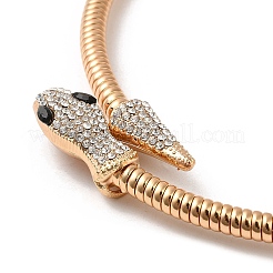 Collane a catena di serpente rotonde in lega&nbsp;NJEW-Z020-02KCG