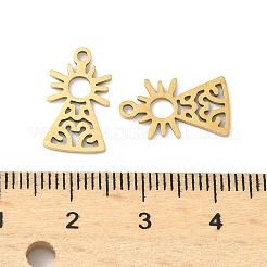 201 pendentifs en acier inoxydable découpés au laser&nbsp;STAS-P428-10G-02
