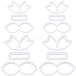 4 Box mit 2 Arten von Kunststoffformen&nbsp;DIY-SC0030-52B