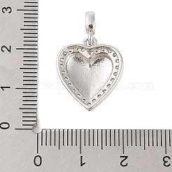 Ciondoli in ottone con placcatura a cremagliera con micro pavé di zirconi chiari&nbsp;KK-S380-37B-P