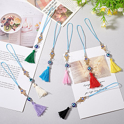 8 pz. Decorazioni pendenti in vetro trasparente a 8 colori&nbsp;HJEW-GO00022