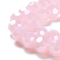 Chapelets de perles en verre électroplaqué&nbsp;EGLA-A035-J10mm-A02