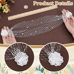 Voile facial en maille fascinateur en nylon&nbsp;AJEW-WH0596-976