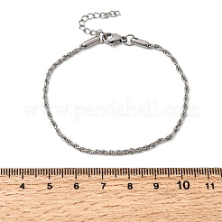 304 Edelstahl-Seilkettenarmbänder für Damen&nbsp;BJEW-P395-01P