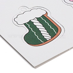 6 styles de cartes d'affichage d'étiquettes cadeaux en papier de Noël&nbsp;CDIS-Q006-01B