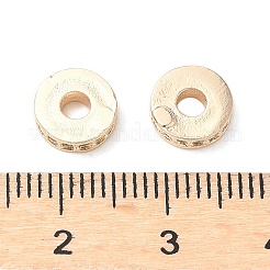 Messing Mikro ebnen Zirkonia Zwischenperlen&nbsp;KK-A254-27KCG
