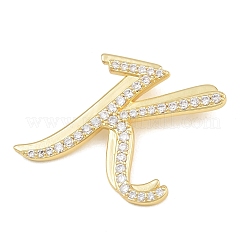 Pendentifs en laiton zircon cubique transparent&nbsp;CU-CBA8481-01G-K