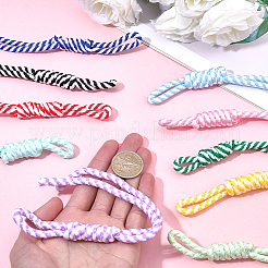 10 pendentif décoratif en nylon de 10 couleurs pour ornements de sac&nbsp;AJEW-SC0031-92