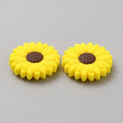 Set di perline in silicone ecologico per uso alimentare a forma di margherita&nbsp;LS-SIL-WH0008-49B