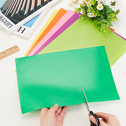 6 Blatt 6 Farben PVC transparente Folie Beleuchtung Gelfilter&nbsp;DIY-OC0010-19