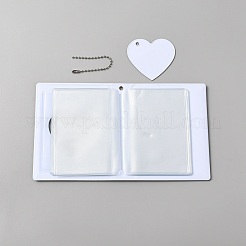 3-Zoll-PVC-Mini-Herz-Hohlfotokartenhalterbuch&nbsp;AJEW-WH0038-65P-02