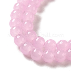 Chapelets de perles en verre imitation jade&nbsp;DGLA-S076-6mm-22