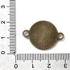 Supports de connexion plats en alliage de cabochon rond&nbsp;X-PALLOY-N0087-03AB-NF