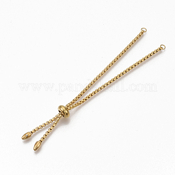 Fabrication de bracelets coulissants réglables en acier inoxydable 304 avec placage sous vide PVD&nbsp;STAS-T050-030G