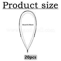 20 collier réglable en cordon ciré pour la fabrication&nbsp;AJEW-DC0003-45A
