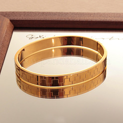 Bracelets à charnière en acier inoxydable 304 pour femmes&nbsp;FS-WG8EAC5-01
